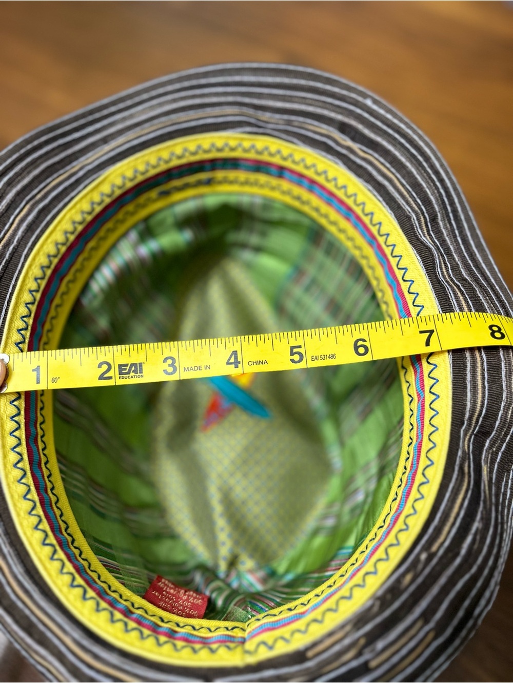 Robert Graham Brown Striped Fedora with Multicolor Band - Picture 7 of 8